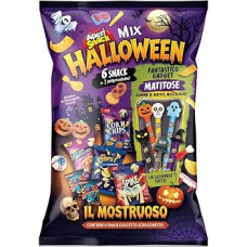 MIX HALLOWEEN APERISNACK CONFEZIONE CON 6 SNCK + GADGET